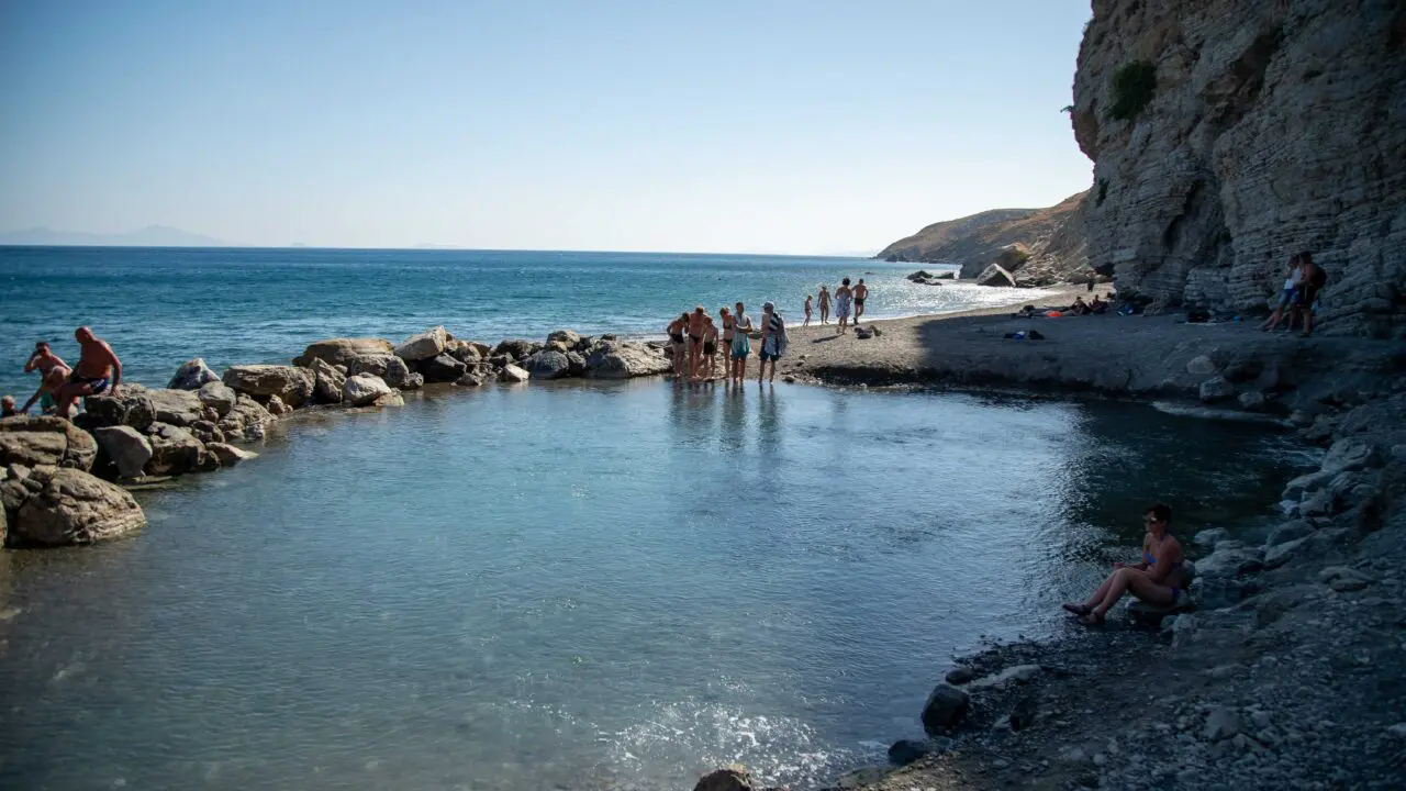 Grèce Plage des thermes