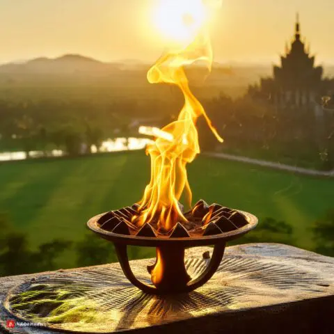 Cambodge flamme de vie